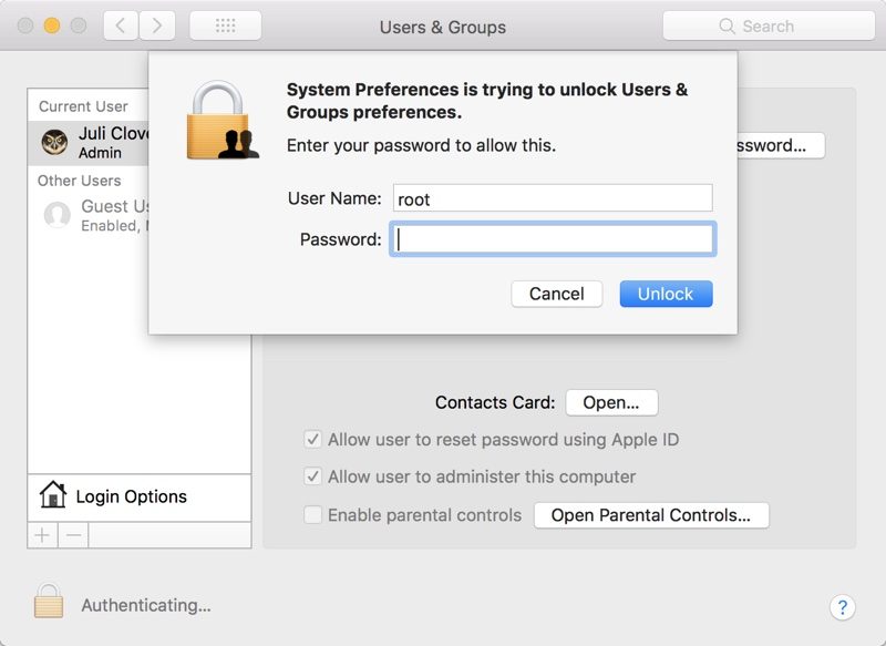 Major macOS High Sierra Bug Allows Full Admin Access Without Password – How to Fix macrumors.com/2017/11/28/mac… by <a href="/julipuli/">Juli Clover 🍀</a>