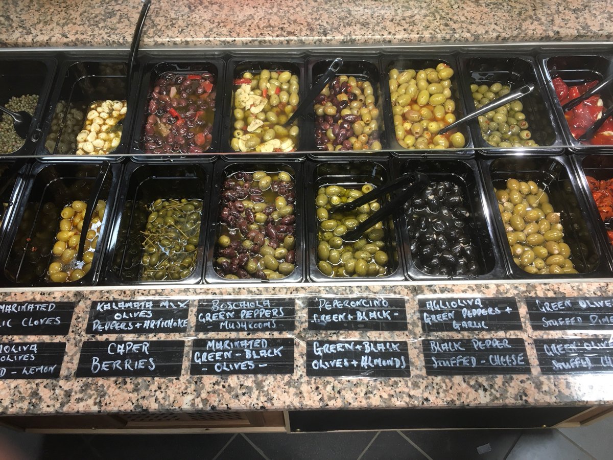 FILCOMARKET's tweet photo. New look Filco Cowbridge Olive bar, @filcostore @ValeLife #shoplocal #localproduce https://t.co/IU21O6FDAn