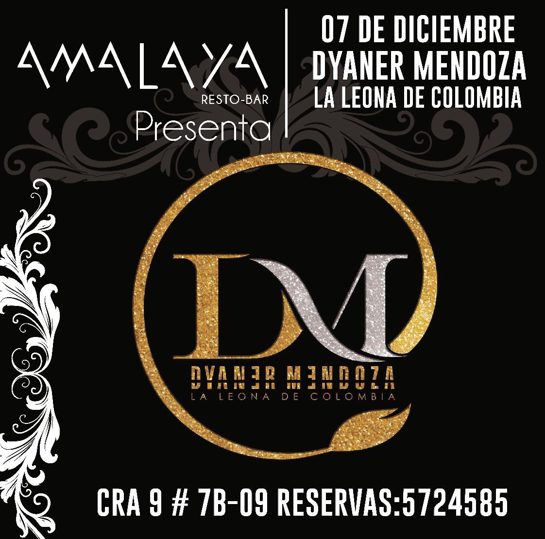 dyanermendoza's tweet photo. Mi gente nos vemos este 7 de diciembre en @AmalayaRestoBar a encender las velitas con mi nuevo sencillo #SePrendioLaFiesta 🔊🎤 #laleonadecolombia 🦁🦁🎼🔊🎤🎵 https://t.co/K80EYUal9G