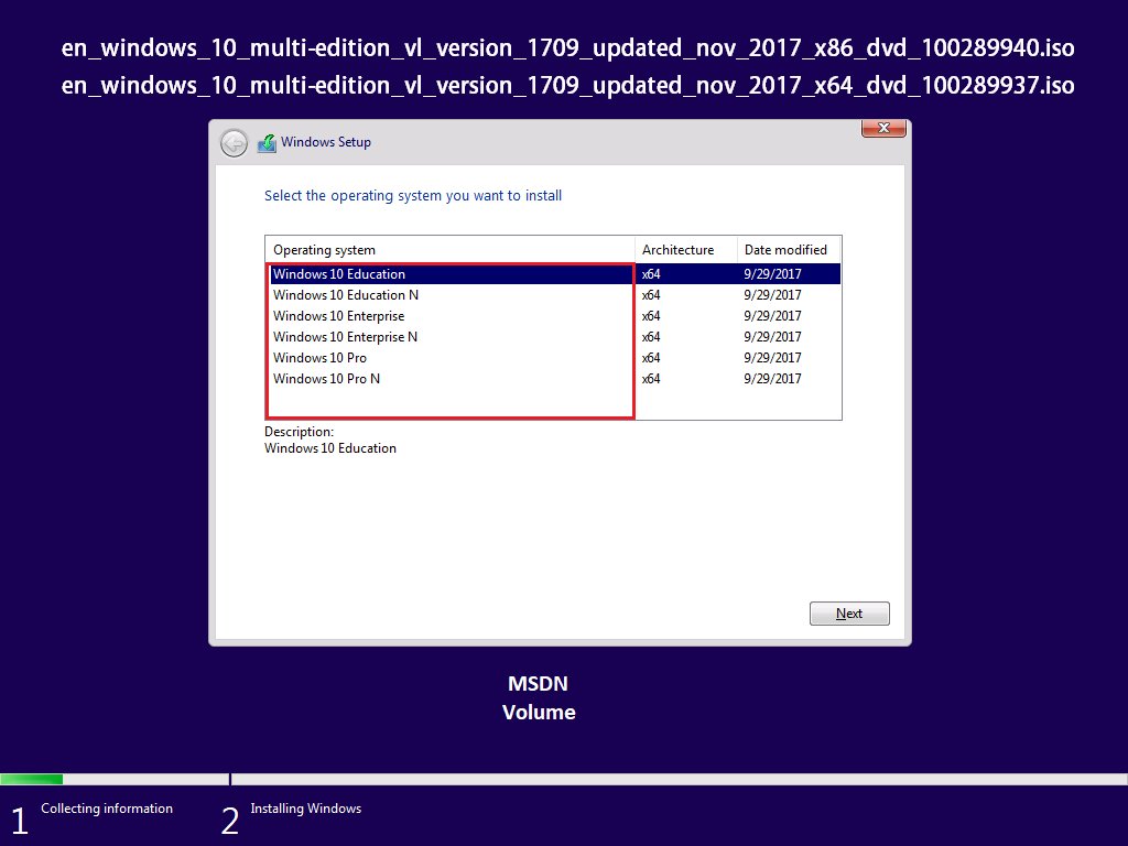WZorNET's tweet photo. 📢#MSDN #Volume multi-edition #UpdatedNovember ISO images includes the following editions Windows 10, Version 1709, OS Build 16299.64 #Redstone_3 aka #FallCreatorsUpdate
⚙️base 16299.15 #FCU + November 14, 2017 #CumulativeUpdate #KB4048955 = UpdatedNov-> https://t.co/TPiKlt34yn https://t.co/i9OVQ57Dah