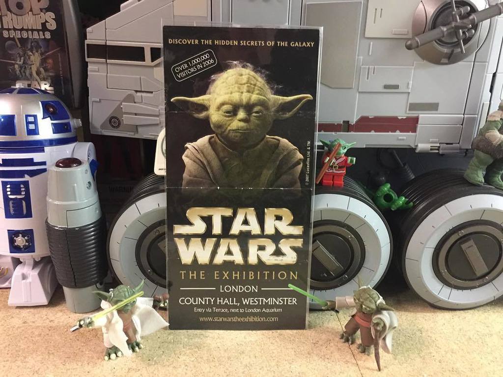 UKToyCollector's tweet photo. A Flyer for #StarWarsTheExhibition at #CountyHall #Westminster #London
#StarWarsFlashback
A photo taken in my #StarWarsCollectionRoom
#StarWars #TheLastJedi #ExcitedForTheLastJedi
@Disney_UK @hamillhimself @popculturequest @futureotforce
#starwars #… https://t.co/PzRXzwHJWL https://t.co/Ar63XyUegE