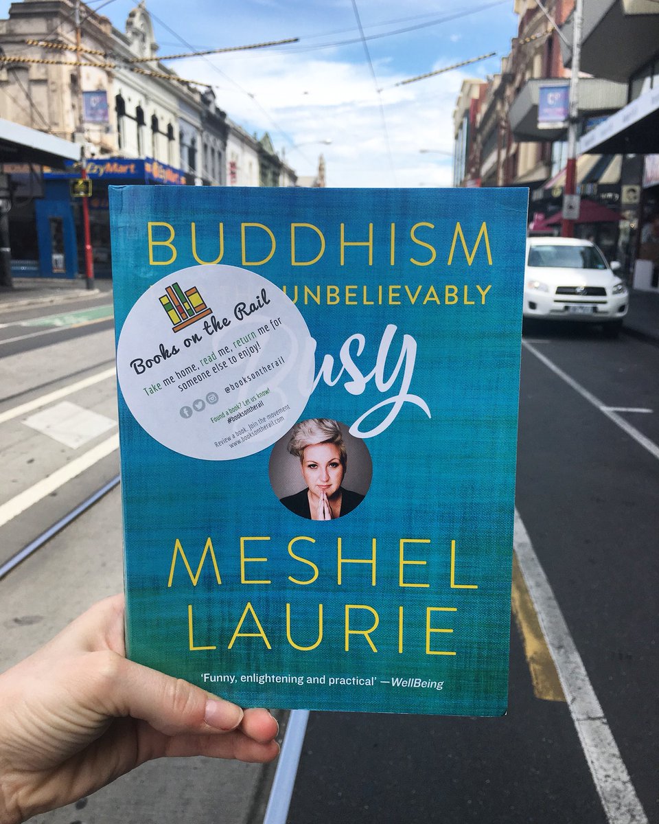 booksontherail's tweet image. HOT OFF THE PRESS! We’re so excited that Buddhism for the Unbelievably Busy by the unbelievable @Meshel_Laurie is travelling trains, trams and buses around Melbourne 🚂 🚊 🚌 Have you spotted one? #bookninjas #booksontherail  @BlackIncBooks @mattandmeshel