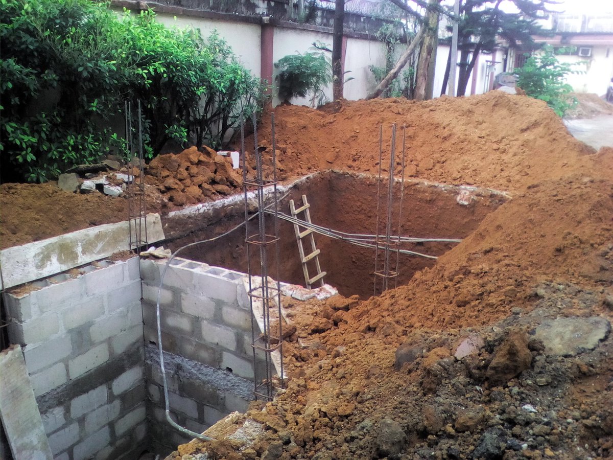 callbob_ng's tweet photo. Constructing a new sewage system and water reservoir for a top-end estate in G.R.A. Working closely with the landlord, tenants, and property manager to deliver with minimum disruption. #PortHarcourt #CivilWorks
#PropertyMaintenanceService #CallBob https://t.co/B1Vm6UfCUi