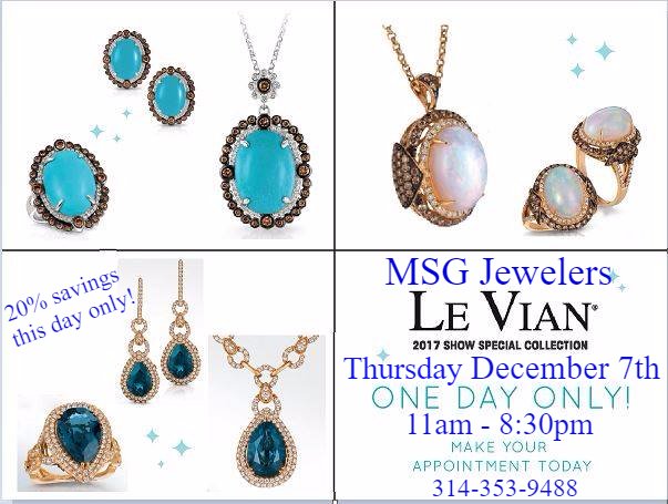 MSGJewelers's tweet photo. Don't miss this FABULOUS event! 12/7/2017 11am-8:30pm! https://t.co/aGQBjZS50M