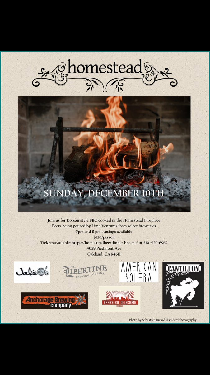 Hi everyone🖐 Homestead and Lime Ventures will be hosting a beer and korean bbq night on December 10th. Get your tickets!! 🍻