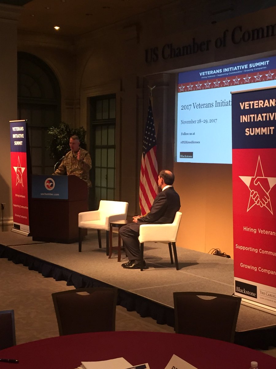 RobertWheeler27's tweet photo. LTG Cheek speaking to us about how veteran and military family hiring pays dividends for all involved!  #VeteransInitiativeSummit #PEHiresHeroes @blackstone @OneCarlyle https://t.co/UzWAm3FAQK