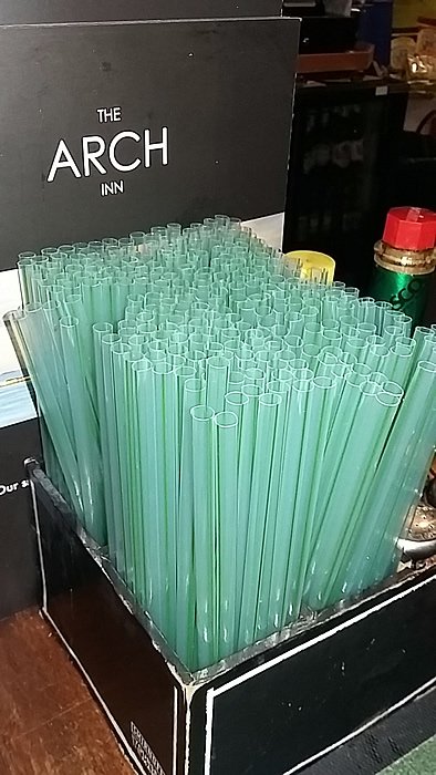 klondyker's tweet photo. Two more #Ullapool businesses gone #PlasticStrawFree - @TheArchInn and @Morefieldmotel now using PLA and paper. Almost there: #Ullapool #PlasticStrawFree #NaeStrawAtAw https://t.co/U21JBeBISj