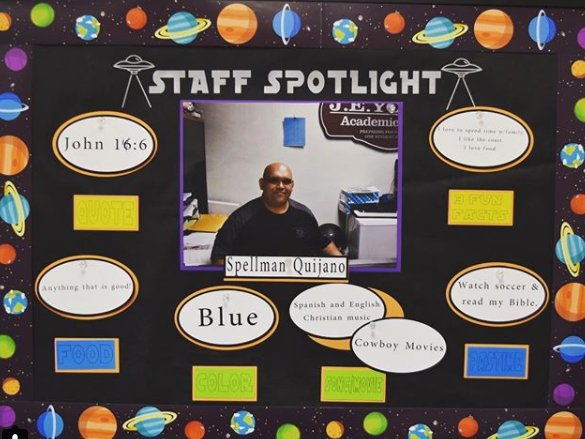 Staff Spotlight 💡 November week 4: CWA Spellman Quijano. Spellman loves cowboy 🤠 movies 🎥, spending time at the coast 🌊 and is a rabid soccer ⚽️ 🥅 fan.  <a href="/fresnounified/">Fresno Unified</a> #independentstudy
