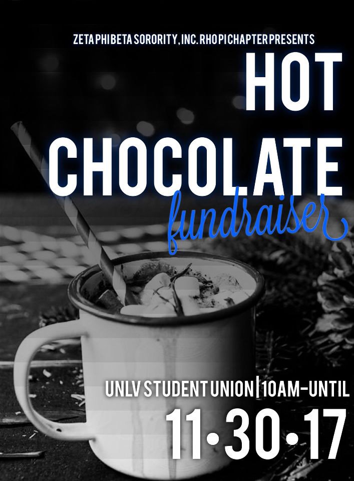 UnlvNphc's tweet photo. 💙🕊The Radiant Rho Pi will be serving hot chocolate with tasty marshmallows on Thursday, November 30th, starting at 10 am, inside the SU courtyard.  Let these lovely ladieZ serve you a fine cup of hot chocolate to warm up your winter!
#zetaphibeta #unlvzetas #finerwomen https://t.co/rgTzWofKhx
