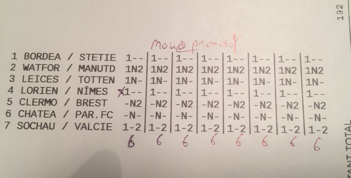 NOU (Pronosoft) on Twitter "Pas de ticket ce soir donc validé le