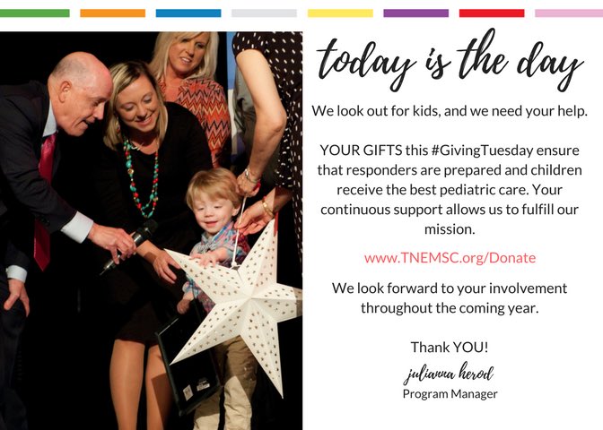 I gave, did you?  <a href="/tnemsc/">TN EMS for Children</a> #GivingTuesday2017