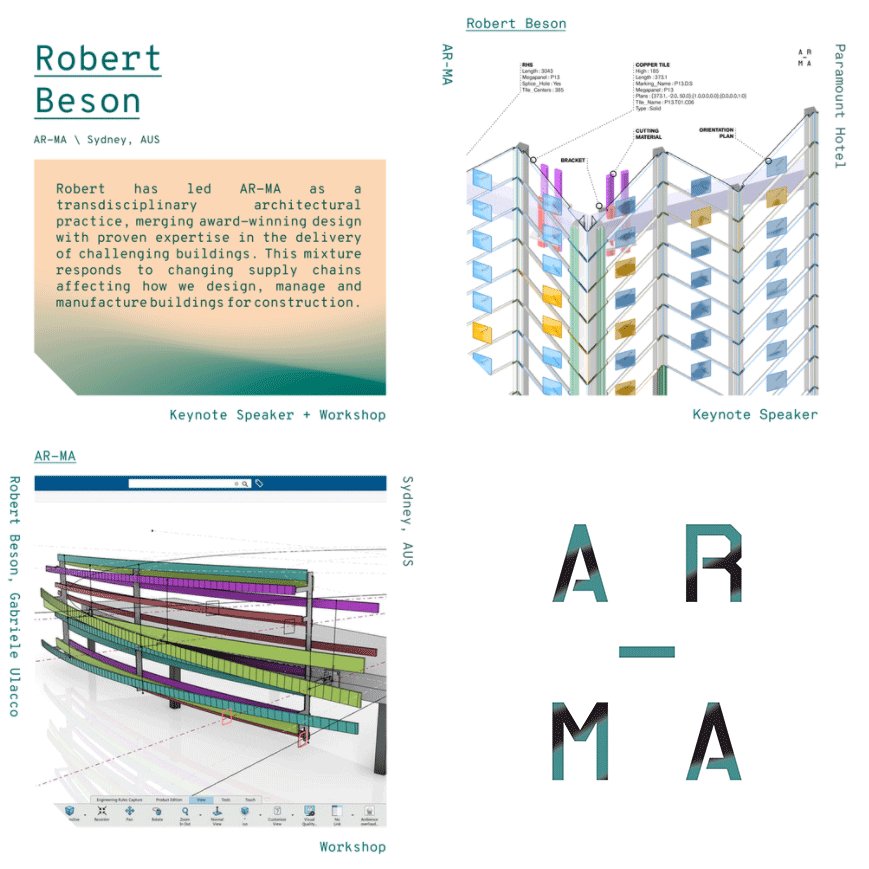 _arma_'s tweet image. Thursday \ 30th Nov
University of Sydney
---
Robert Beson will be speaking on how his practice has changed supply chains 
@2017agency#conference#congress#parametric#digital#technology#manufacturing