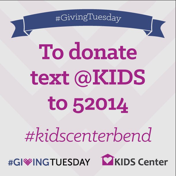 KIDSCenterBend's tweet photo. You can support KIDS Center on #givingtuesday by donating! Text or visit our website: https://t.co/Q0zOAoXvCB
#inbend #bendoregon #localizebend https://t.co/jAPkrx826O