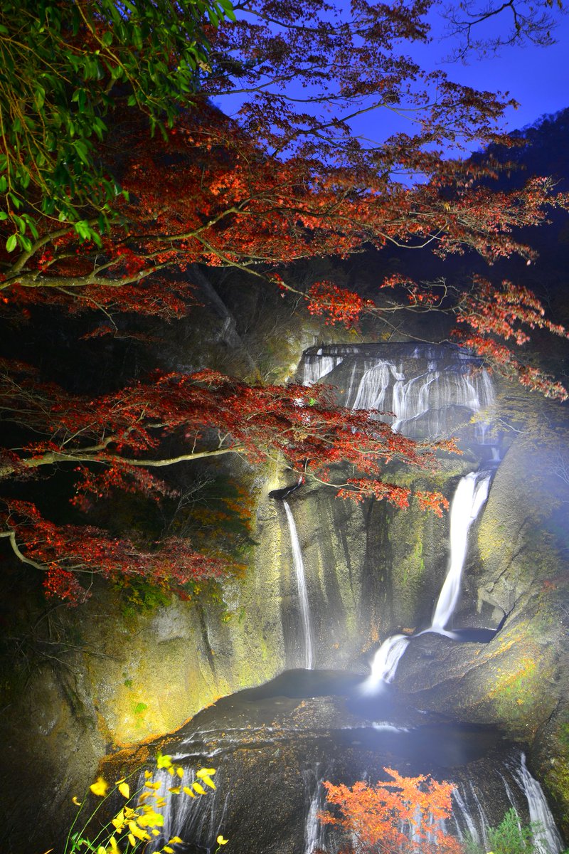 袋田の滝ライトアップ