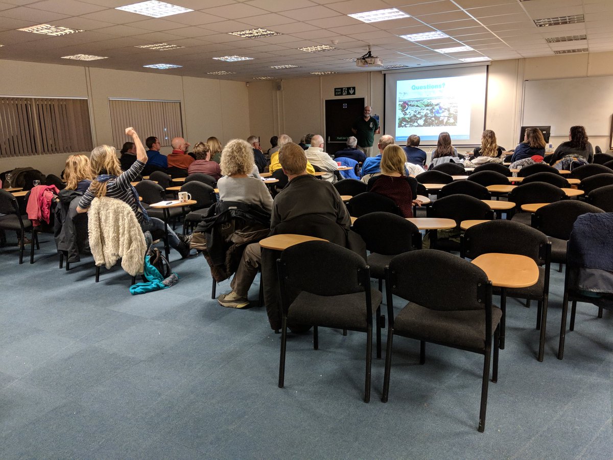 marinebio_zoe's tweet photo. A good turn out for @Psammonaut from @HIWWTMarine talk on #conservation efforts in the #solent for our November @CapturingRCoast #wineandscience https://t.co/zsuK3W9bdK