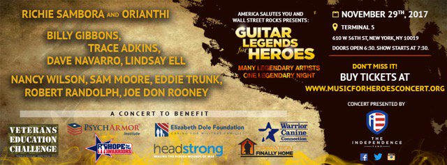 VetEdChallenge's tweet photo. America Salutes You - Wall Street Rocks​ have the hottest ticket in town for November 29th. All proceeds go to #veterans non-profits including VEC! Please buy tickets on this #GivingTuesday and help send our #studentveterans back to school:

https://t.co/XMoLS4Q2fM https://t.co/Q0X6vcMUII
