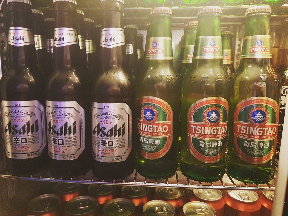 Bar_CaVa's tweet photo. Bevvies 🍻 Cheap & Cheerful #midweeksesh #barcava #asahi #tsingtao #liverpool https://t.co/t3990KMqpW