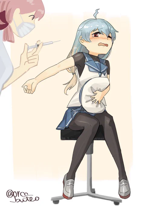 佐渡様は注射なんて怖くない  +10min
#艦これ版深夜の真剣お絵描き60分一本勝負
#艦これ版真剣お絵描き60分一本勝負_20171128 