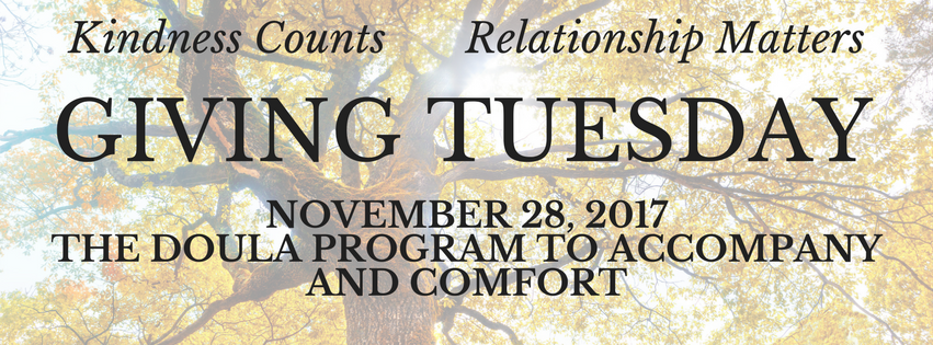 TheDoulaProgram's tweet photo. GIVING TUESDAY IS ALMOST OVER!  Please consider donating to THE DOULA PROGRAM TO ACCOMPANY AND COMFORT! https://t.co/BtDPVKIgB1 https://t.co/4paPHxHSDB