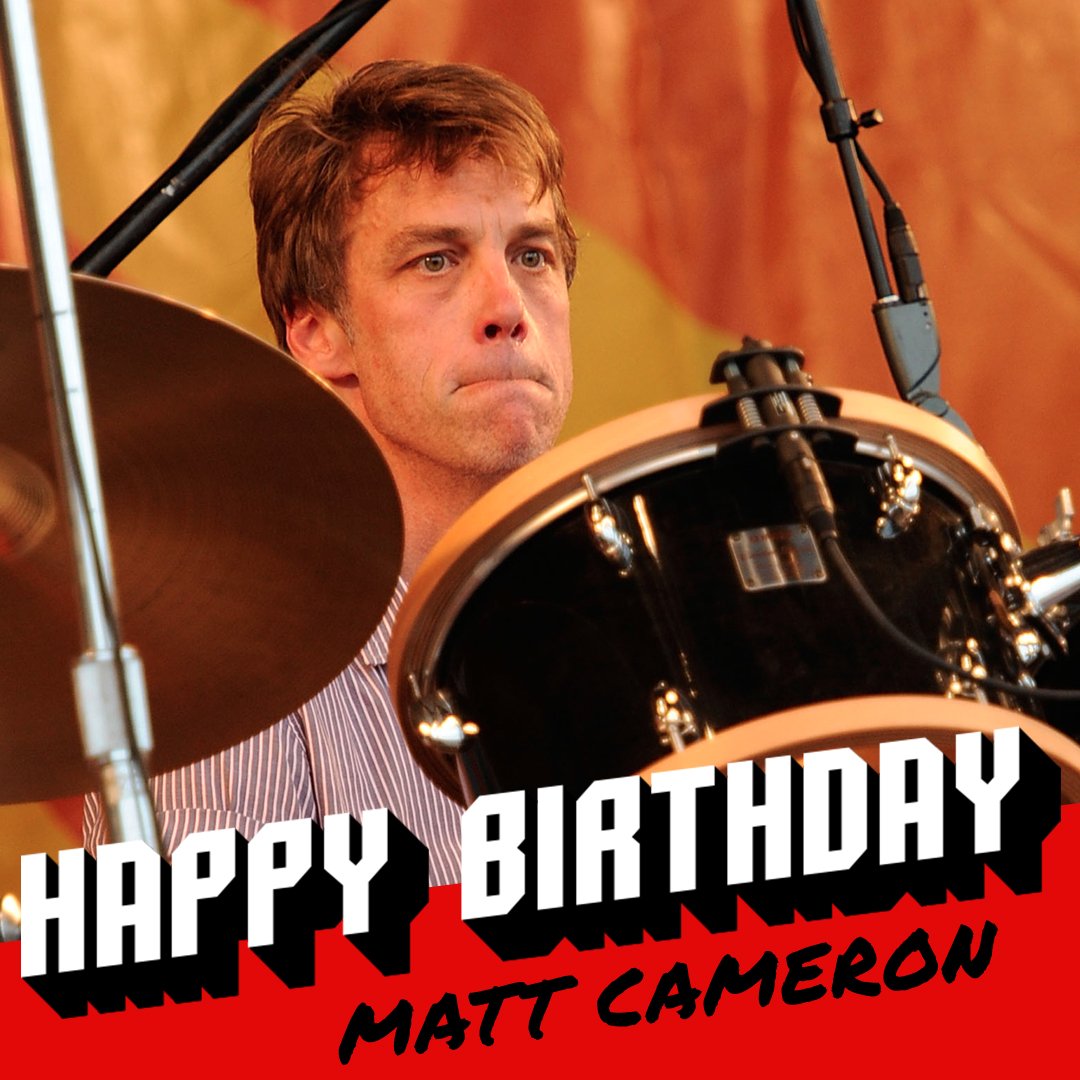 Happy 55th birthday to and drummer Matt Cameron! 