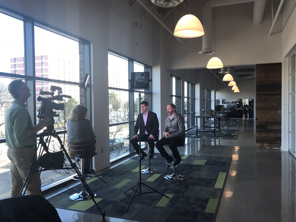 SamerBawab1's tweet photo. Lights, Camera, Action! @CBSDetroit @carolcain on-site interviewing co-founders of @vectorform @vectorjv and Kurt Steckling about the role they are playing in advanced tech and #AutonomousVehicles here in #detroit #vectorform #motorcity https://t.co/36GwcrGz5Q