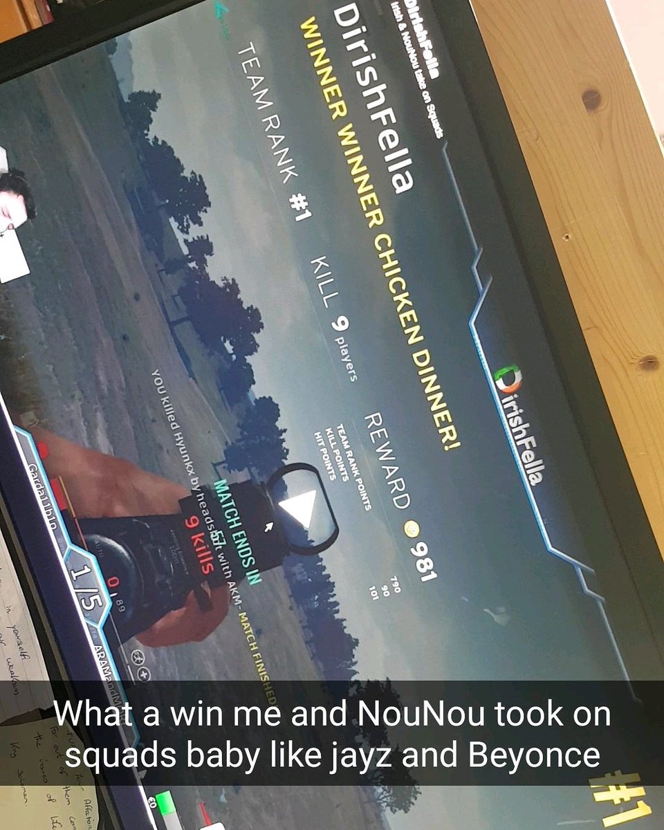 DirishFella's tweet photo. @DianaMurtagh &amp; @DirishFella take on squads like bosses #WinnerWinnerChickenDinner #pubg #duosVsSquads https://t.co/SGJ2L6092O