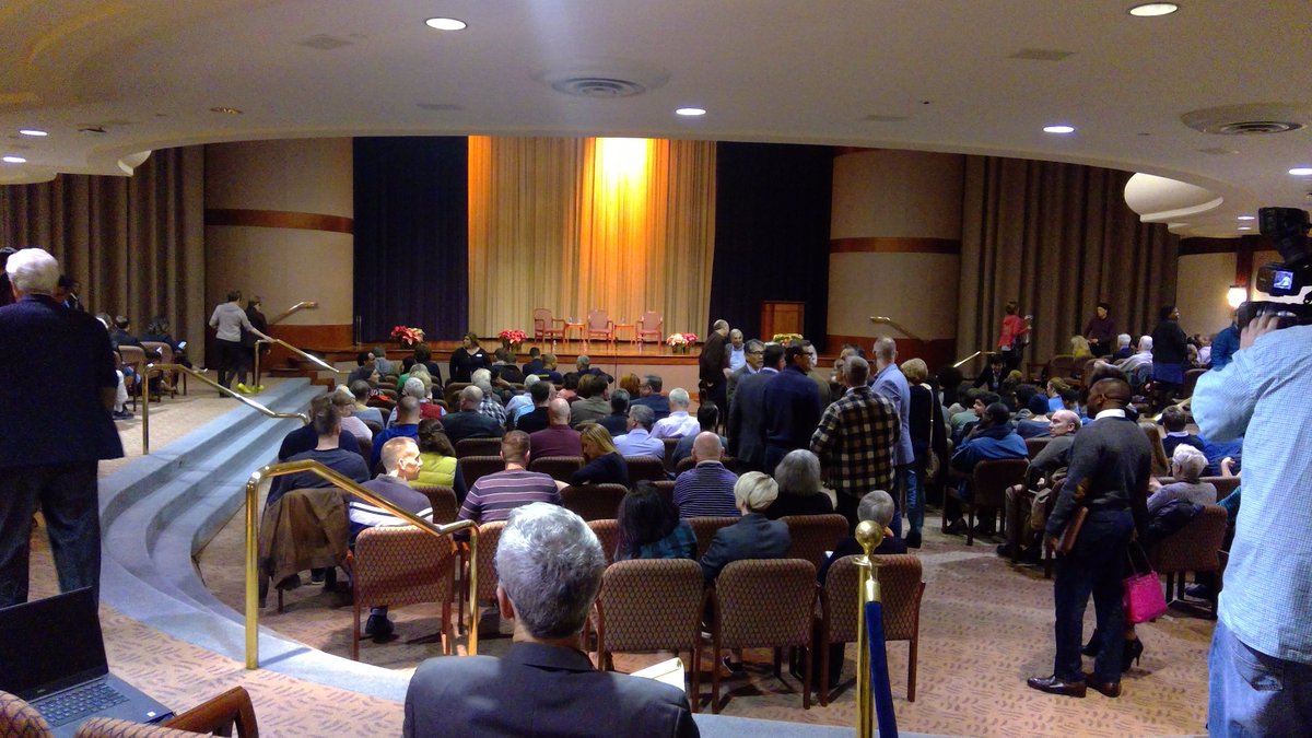 ThatSeanKeenan's tweet photo. .@CathyWoolard's #FightingForAtlanta forum with @KeishaBottoms and @MaryNorwood is set to kick off momentarily... probably. Lots of people still hobnobbing. #VoteATL #atlpol https://t.co/JCaE0MyGmb