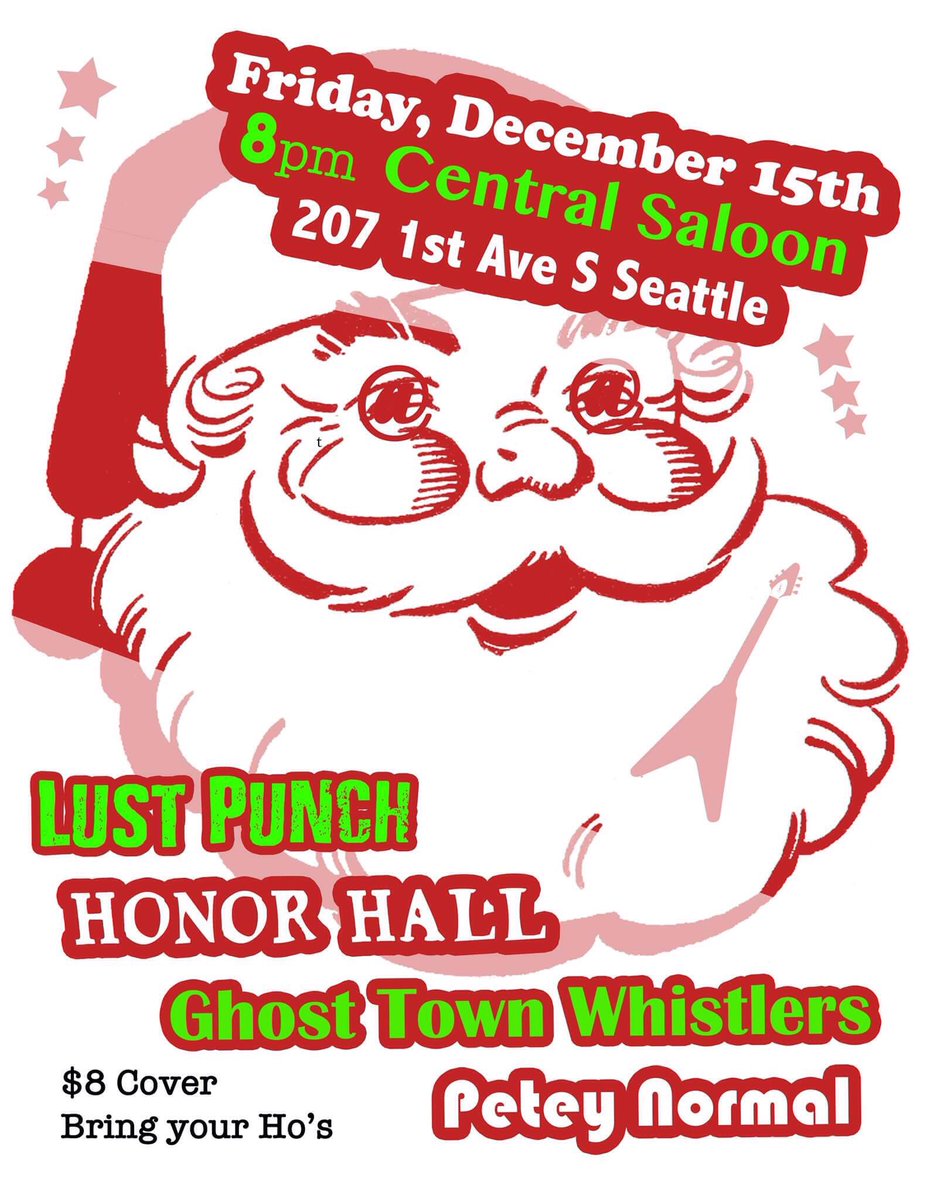 Lust_Punch's tweet photo. We make our debut appearance at @CentralSaloonWA in 2 weeks w/our friends @HonorHallMusic, @petey_normal &amp; Ghost Town Whistlers! Come ROCK! https://t.co/2Kt1lSU4WA