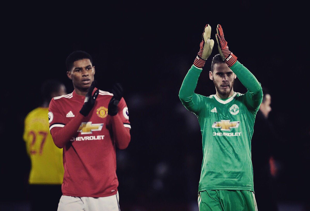 D_DeGea's tweet photo. 3️⃣ valuable points in a difficult away game! An amazing support one more time 👏🏻 #mufc https://t.co/kwqc530Bwy