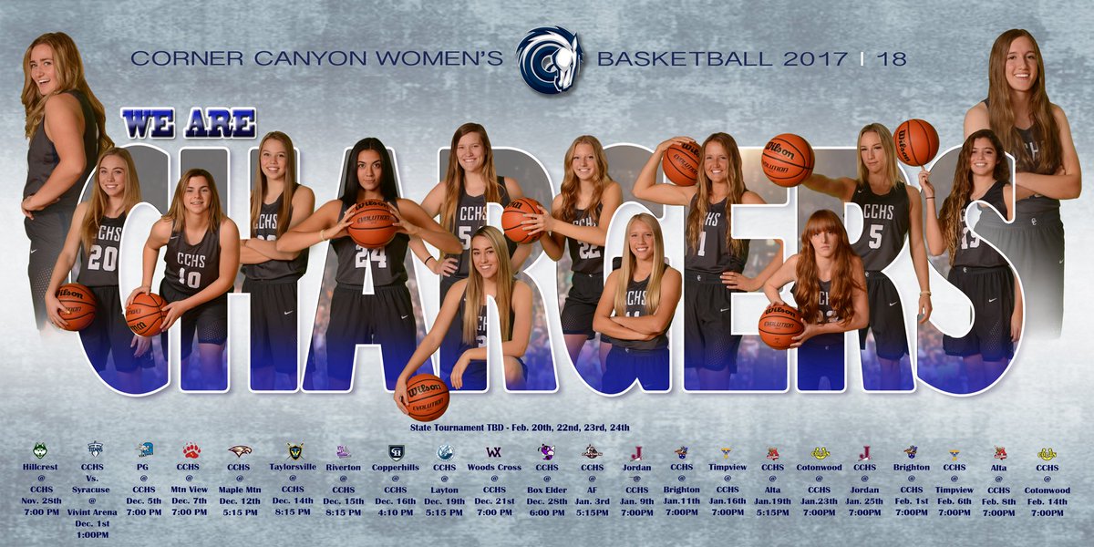 GirlsBBallCCHS's tweet photo. Introducing your  2017-2018 Corner Canyon girls varsity team schedule. #cchs #cchssports #girlsbasketball #girlsvarsity #family #comesupport https://t.co/9xw1qI5qro