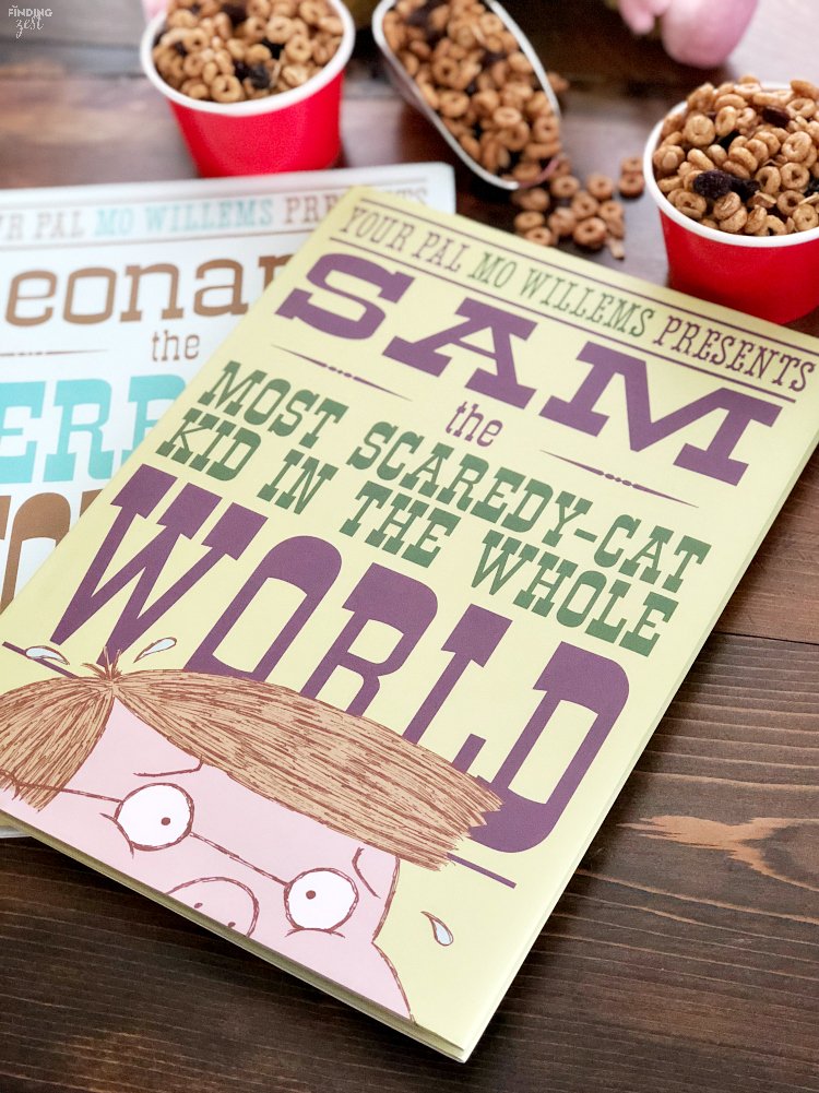 FindingZest's tweet photo. AD: Check out this fun new title from Mo Willems: Sam, the Most Scaredy-cat Kid in the Whole World. Plus, help your child break the ice when meeting new people with this tasty Banana Bread Snack Mix recipe!!>>> https://t.co/yErAVBDtEK @disneyhyperion #MoMail #ReadMo #reading https://t.co/CfFPc5WZmn