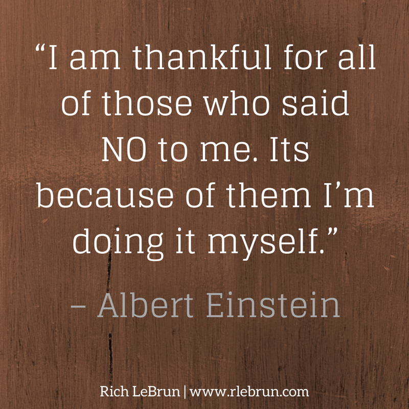 LeBrunAdvisoryG's tweet photo. "I am thankful for all of those who said NO to me. It's because of them I'm doing it myself." -Albert Einstein
#executivesintransition #newopportunities https://t.co/IYZFDDOGc5