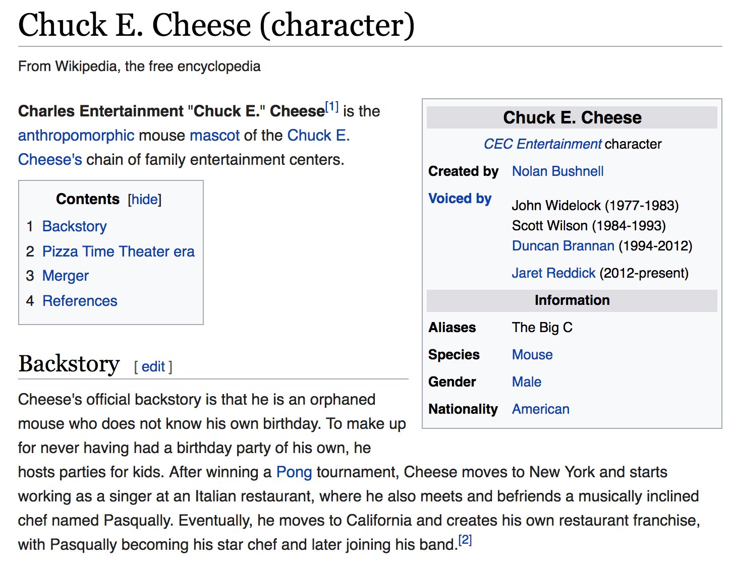 Chuck E. Cheese - Wikipedia