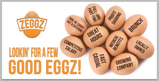 zeggzeggz's tweet photo. #ZEGGZ is looking for innovative leaders for our growing operation! Applicants should have 2-5 years experience, inventory management skills, &amp; be ready to lead a 25 staff. 45-50 hours weekly &amp; home every night! Apply @ https://t.co/KFfQVOEmNZ send resumes to SHAWN@ZEGGZEGGZ.COM https://t.co/CLF1vGIJqh