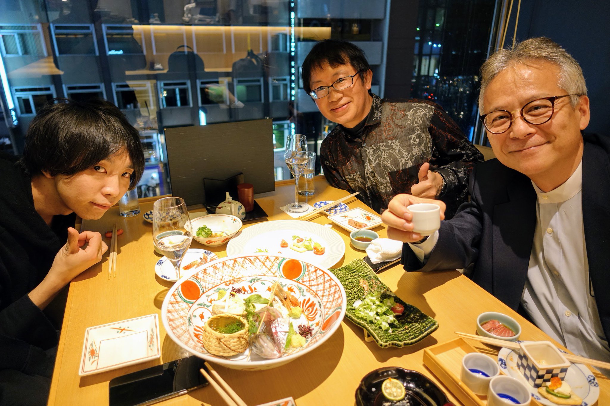 アートポスター：６２石組と濃い藍色のタチアオイ dab68bb652062ff5f1c3b895c5e60d