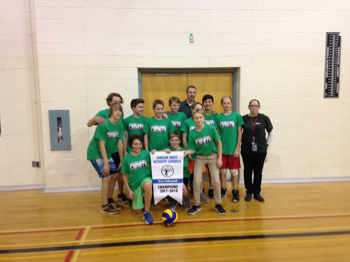 CameronStPS's tweet photo. Congratulations to our Intermediate Boys Volleyball Team and coaches on their exciting win tonight!!! #campride  #camsports #camspirit #teamworkmatters #bannerwin @SCDSB_Schools https://t.co/oXExMMewhk