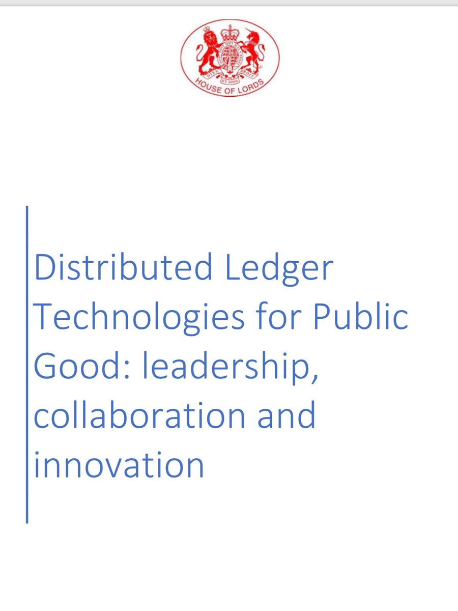 WyndhamP's tweet photo. Great to be present at the launch of the @LordCHolmes report on Distributed Ledger Tech for Public Good #DLT #DLTLordsReport https://t.co/uYV23jRJQg