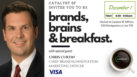 catalystsf's tweet photo. Join us for our first ever Brands, Brains and Breakfast event featuring Chris Curtin of VISA! Register here https://t.co/KeM7QsnpET https://t.co/wS1mG8j5Ur