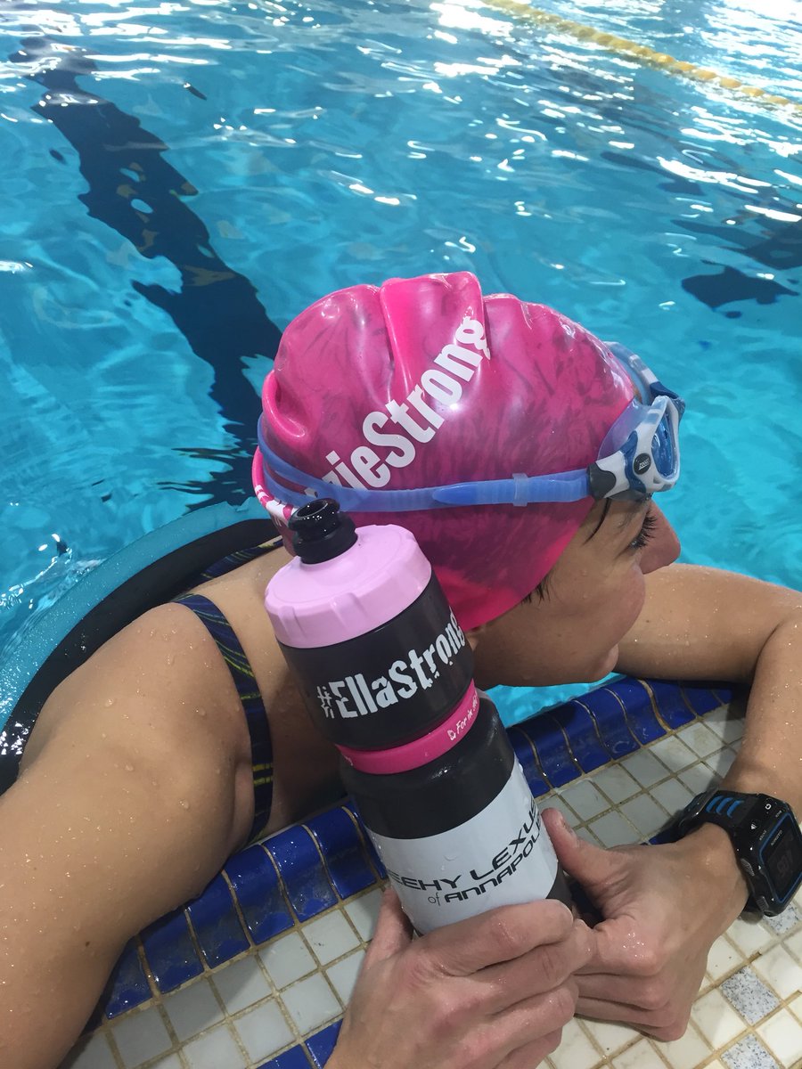 VARORO_'s tweet image. Feeling strong in the pool... can you guess why? #sheehylexusofannapolis #ellastrong #KenzieStrong #ironman  #rteam #ambassador #triatlon #zoggs #garmin