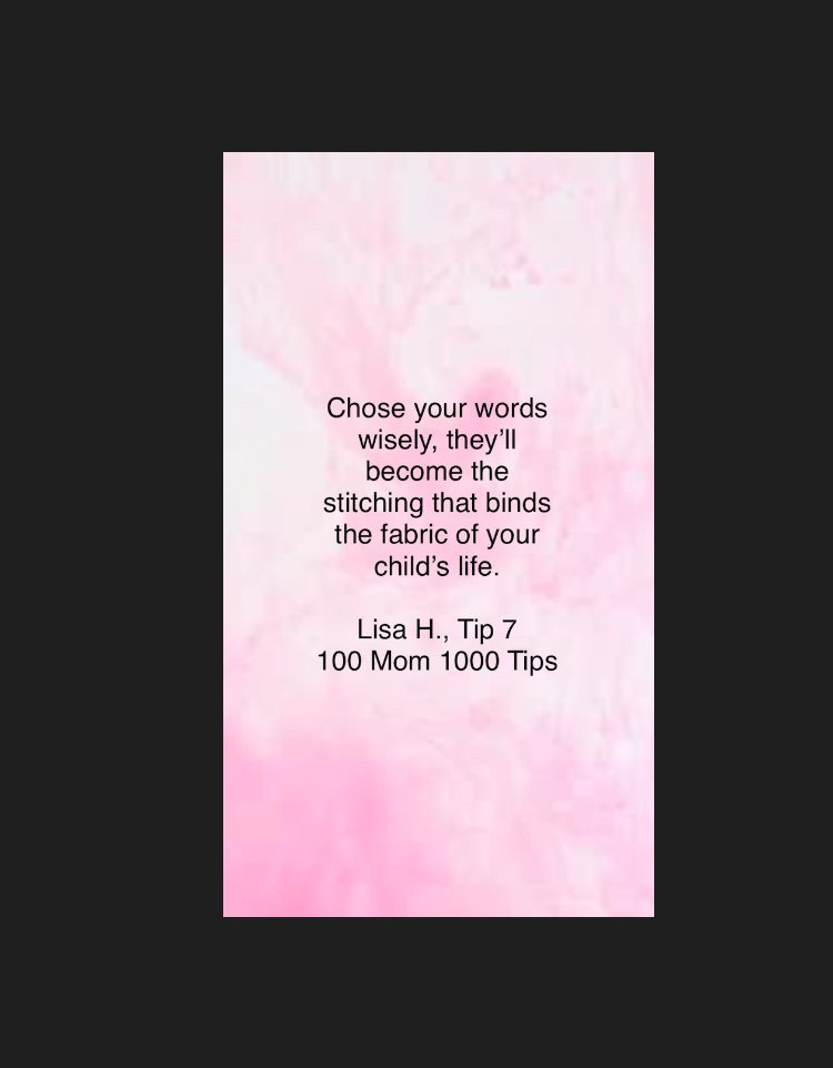 Tryingmyverybes's tweet photo. #TuesdayThoughts #postaquote #parentingtips #parenttruthfully #parent #100Moms #100moms1000tips1millionreasons #parentingrealities #mothers #watchyourmouth #yourwordstheirconfidence https://t.co/wTnB0boYIA