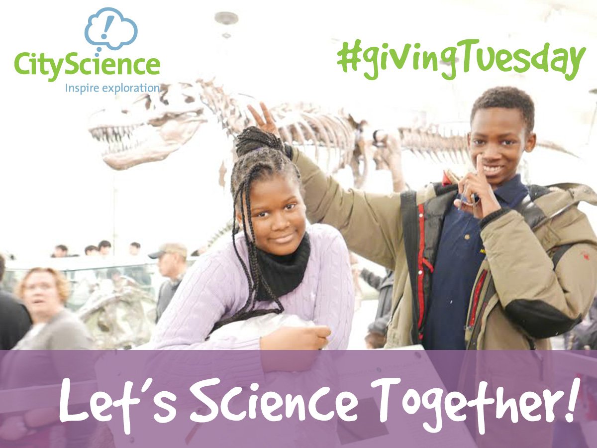 CityScienceOrg's tweet photo. Can we break the goal of $10k this #GivingTuesday? All donations will be matched! Support @CityScienceOrg  to raise money for awesome fieldtrips! https://t.co/gmH6AXqhyJ https://t.co/e7AsogApU6