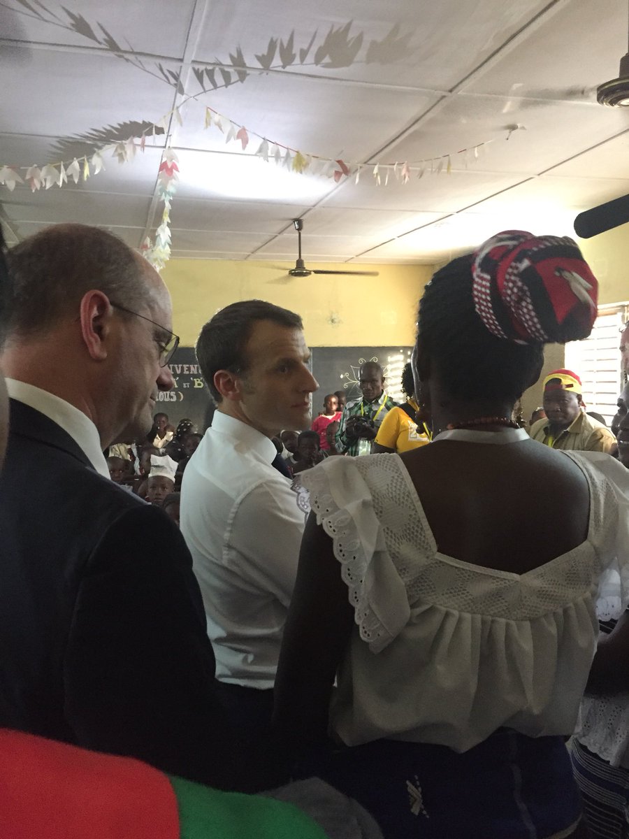 Magnifique journée d’amitié et d’ambition avec <a href="/EmmanuelMacron/">Emmanuel Macron</a> à Ouaga : #ToutAfrique, 0,55%, nouvelle philosophie pour le dvlppt, #DigitalAfrica, scolarisation des jeunes filles, 12.12 adaptation, sport et dvlppt, 1Md€ pour l’innovation et l’entreprenariat avec <a href="/AFD_France/">Agence Française de #Développement (AFD) 🇫🇷 🇪🇺</a>, etc