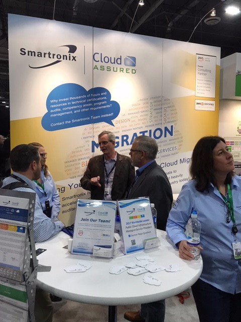 CloudAssured's tweet photo. Headed to #AWSreInvent Welcome Reception at 5pm? Stop by our booth #1041 and grab some swag! https://t.co/SP72ys51fi