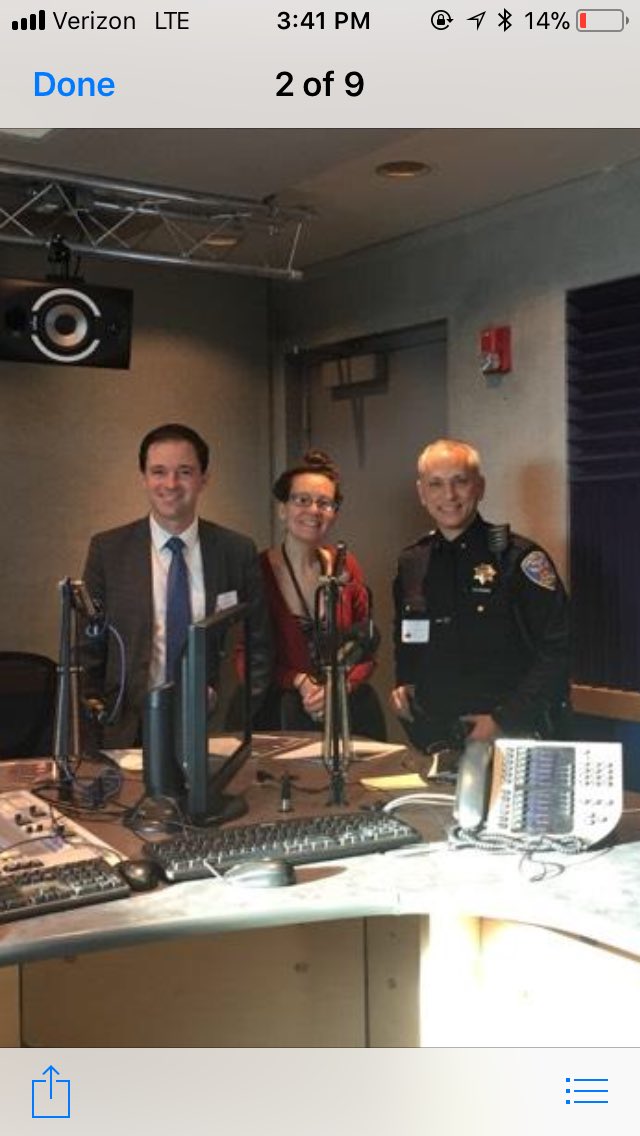 SFPDACLazar's tweet photo. Thank you IHeart Radio for today’s invitation to discuss auto burglary prevention and personal safety during the holiday season with Deputy Director Smutz from the Department of Emergency Management. Airs this weekend! #sfpd #sfpdcares #iHeartRadio #sfdem https://t.co/IkET6P6LDT