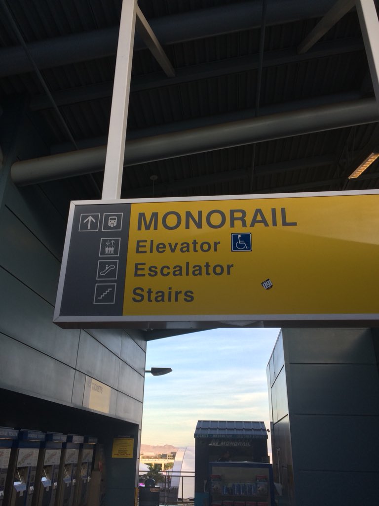 Plaslett's tweet photo. So today I have traveled between the MGM and Venetian by foot, taxi, uber and now... monorail! #bestkepsecret #reinvent https://t.co/99mG7fO7Pq