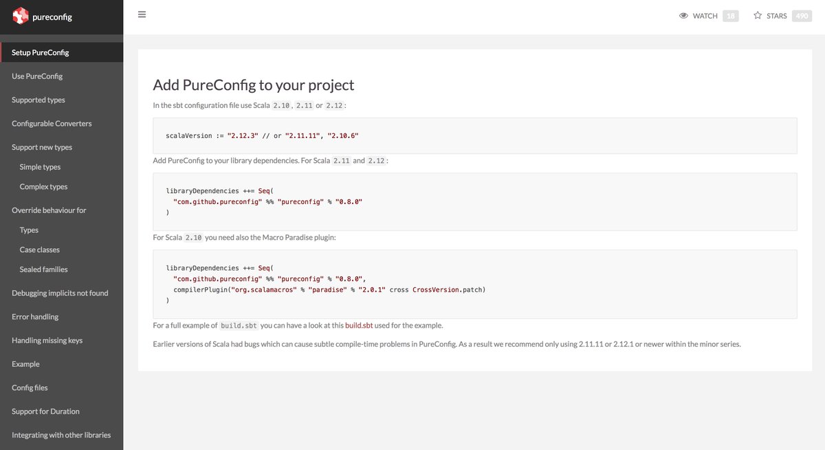 mapastr's tweet photo. We just published the #pureconfig website with a better organized documentation. Let us know what do you think about it!

https://t.co/XBt5EESwqV https://t.co/vAjLirdCnw