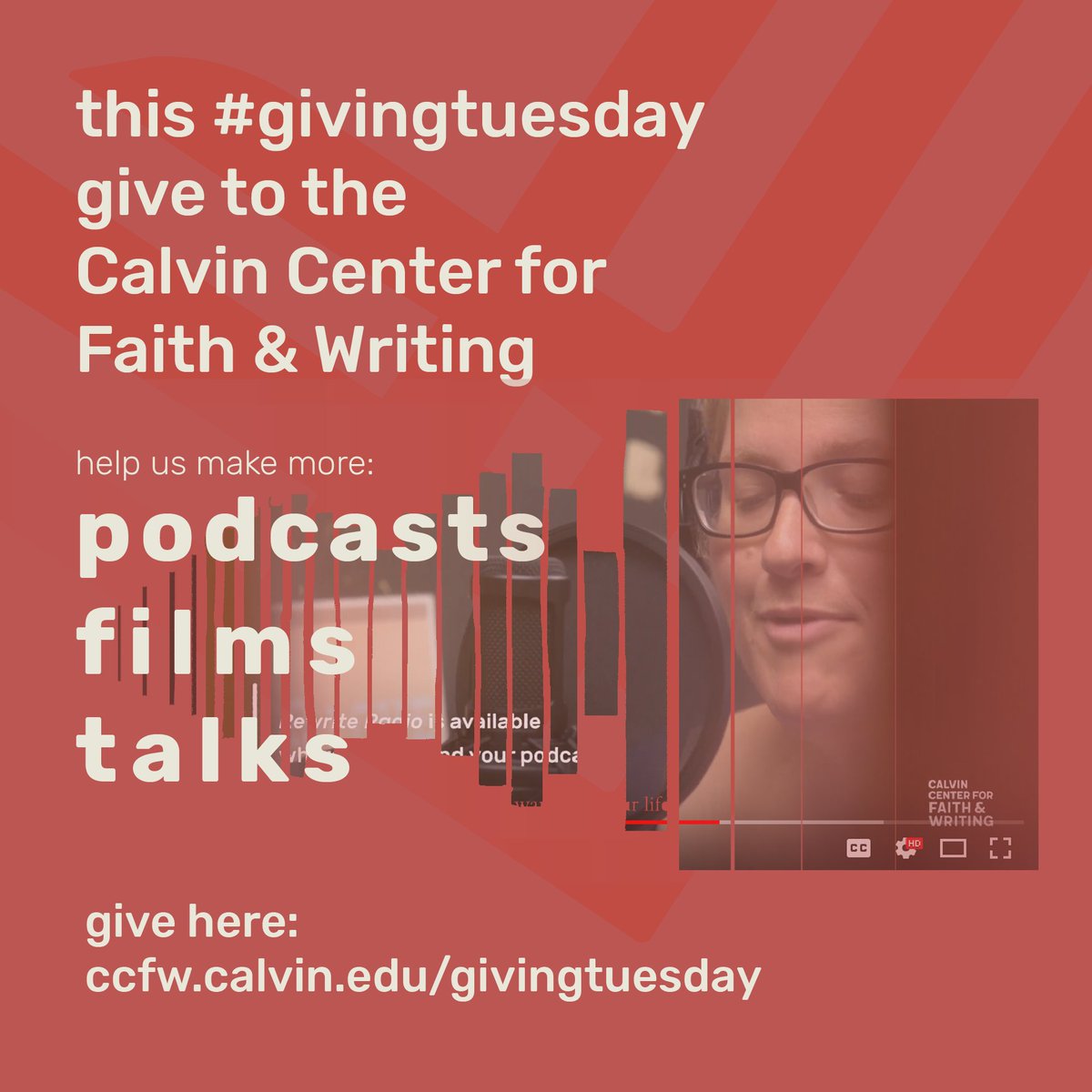 Tweet @CCFWgr for the Festival of Faith & Writing tweet media