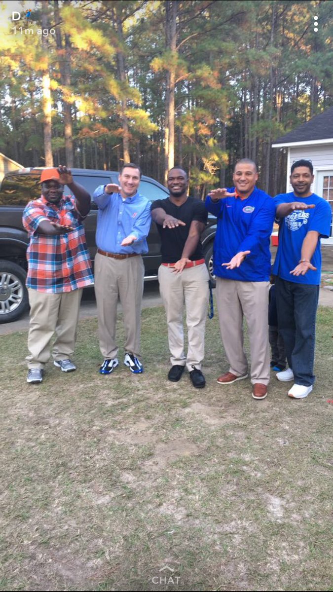 OurTwoBits's tweet image. My Coach out there 'crutin in J's!!! 
🔥🏈🐊😲