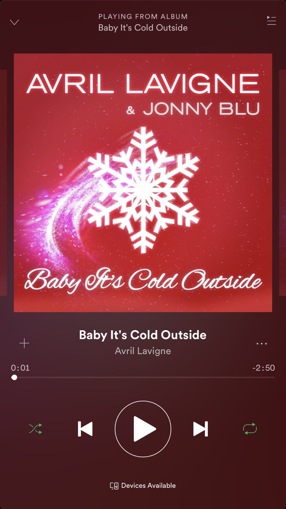 Avril Lavigne on Twitter "Listen to my duet of BabyItsColdOutside on
