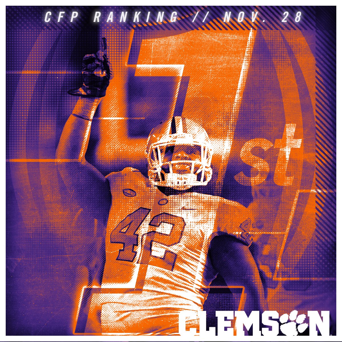 ClemsonFB's tweet photo. JUST ANNOUNCED: 🔙🔛🔝

#ALLIN 🐅🐾 #CFBplayoff https://t.co/MYBp2NSABb